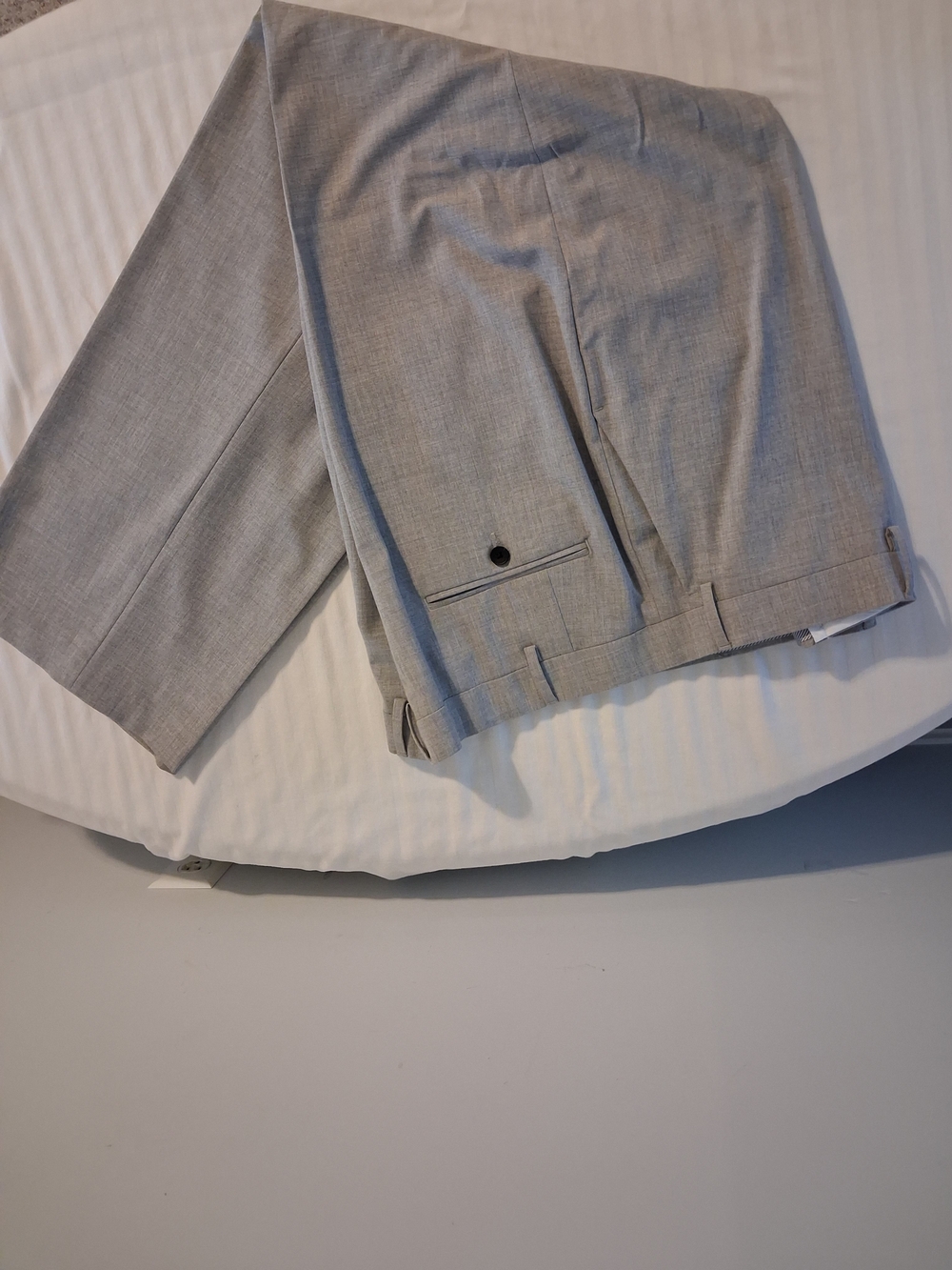 Mens Gray Dress Pants - Classic Straight Leg Size 44 X 32 - Picture 2 of 7